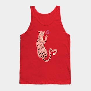 Happy leopard show Love Tank Top